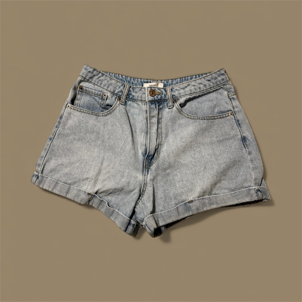 Forever 21 Light Wash Jean Shorts